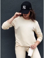 Dámská krémová mikina GLAMFLAIR FashionStreet BY1318