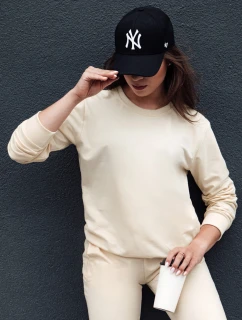 Dámská krémová mikina GLAMFLAIR FashionStreet BY1318