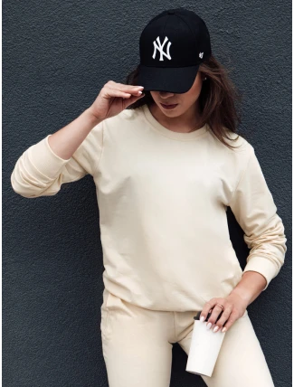 Dámská krémová mikina GLAMFLAIR FashionStreet BY1318