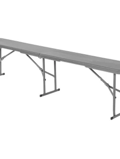 CATERINGOVÁ LAVICE SKLÁDACÍ 183X28X43CM ŠEDÁ