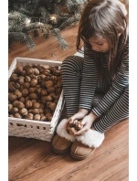 Dětské pantofle s kožešinou Birasta