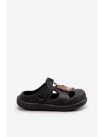 Dětské pěnové žabky s ozdobou Černé Opleja