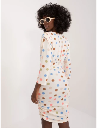 Šaty DHJ SK 17311.87 světle béžové Šaty DHJ SK 17311.87 světle béžové