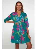 Šaty s knoflíky 20424 zelené - Vamp Šaty s knoflíky 20424 zelené - Vamp