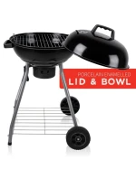 KULOVÝ ZAHRADNÍ GRIL REX STEEL 46CM S POPELNÍKEM