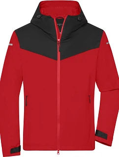 Daiber JN 1180 Pánská outdoorová softshellová bunda 02.1180 light red/black/light red