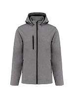 Kariban K 422 Unisex 3-vrstvá softshellová bunda s kapucí 20.K422 marl grey