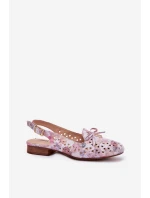 Dírové baleríny s odhaleným podpatkem Multikolor Navinnia