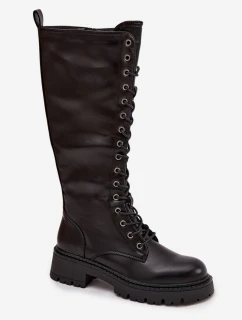 Dámské šněrovací glany Novissa – černé