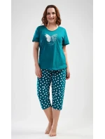 Dámské pyžamo kapri Motýl Dámské pyžamo kapri Motýl
