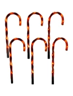 VENKOVNÍ SVĚTLA CANDY CANES SADA 6KS