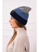 Fleecová čepice Bojana K265 navy+turquoise+dark grey Fleecová čepice Bojana K265 navy+turquoise+dark grey