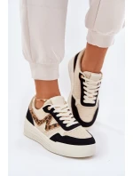 Dámské Sportovní Boty Na Platformě Leopardí Černé Lorori