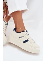 Dámské Tenisky Na Platformě Big Star SS274347 Světle Béžové