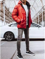 Pánská oboustranná zimní bunda černá FashionStreet TX4217 Pánská oboustranná zimní bunda černá FashionStreet TX4217