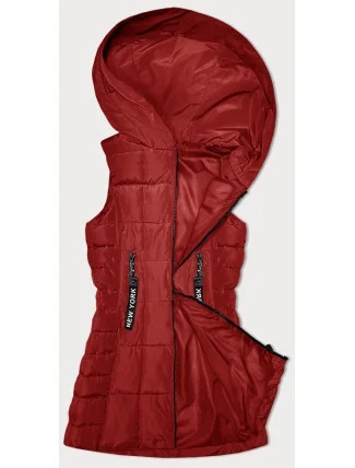 Červená dámská vesta s kapucí S'West (B8225-4)