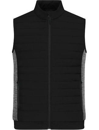 Daiber JN 1864 Pánská vesta s podšívkou 02.1864 black/carbon melange Daiber JN 1864 Pánská vesta s podšívkou 02.1864 black/carbon melange