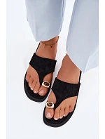 Dámské ploché žabky s ozdobným detailem Fedira