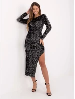 Šaty IT SK 20022.21P černá a stříbrná