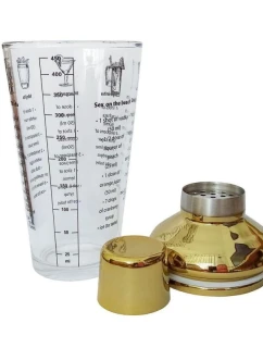 SKLENĚNÝ KOKTEJLOVÝ ŠEJKR 450ML ALPINA