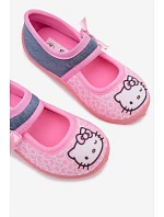 Dívčí balerínky na suchý zip HELLO KITTY růžové Shani Dívčí balerínky na suchý zip HELLO KITTY růžové Shani