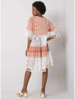 Šaty DHJ SK 13567.41P tmavě oranžová Šaty DHJ SK 13567.41P tmavě oranžová