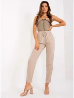 Dámské kalhoty D73760M61869O 001 Béžová - Sublevel Dámské kalhoty D73760M61869O 001 Béžová - Sublevel