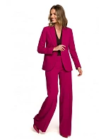 Sako s jedním knoflíkem S310 švestka -Stylove Sako s jedním knoflíkem S310 švestka -Stylove