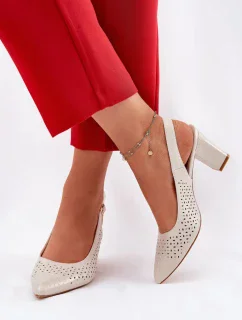 Sandály na podpatku model 211939 Step in style