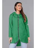 Zelený tenký asymetrický dámský přehoz přes oblečení (B8117-82)