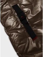 Hnědká vypasovaná dámská metalická zimní bunda Rosse Line (7227) Hnědká vypasovaná dámská metalická zimní bunda Rosse Line (7227)