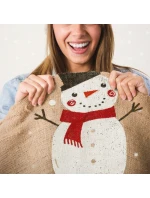 JUTOVÝ DÁRKOVÝ PYTEL 70X50CM SNĚHULÁK