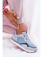 Dámské semišové sportovní boty Big Star HI-POLY SYSTEM – modré