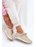 Dámské kožené lehké polobotky Artiker – béžové