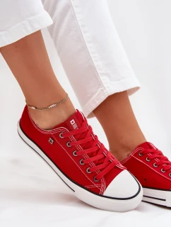 Dámské nízké tenisky Big Star – červené