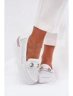 Děrované baleríny z přírodní kůže Vinceza 95331 bílé Děrované baleríny z přírodní kůže Vinceza 95331 bílé