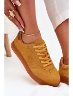 Dámské Semišové Tenisky Big Star RR274846 HI-POLY SYSTEM Žluté