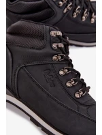 Pánské zateplené trekingové boty Lee Cooper – černé