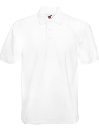 Fruit of the Loom Heavy 65/35 Pique Polo Piqué polo z těžké bavlny 16.3204 white Fruit of the Loom Heavy 65/35 Pique Polo Piqué polo z těžké bavlny 16.3204 white