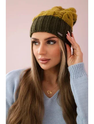 Paris fleecová čepice K212 kiwi+khaki Paris fleecová čepice K212 kiwi+khaki