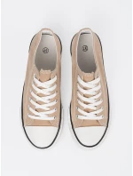 Komfortní  tenisky hnědé dámské bez podpatku