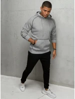 Pánská světle šedá mikina FashionStreet BX5514