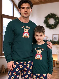 Pyžamo Cornette 115/321 Gift Time dlouhé rukávy/nohavice Christmas S–2XL