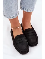 Dámské mokasíny z broušené kůže Big Star – černé Dámské mokasíny z broušené kůže Big Star – černé