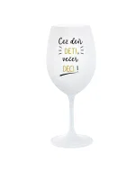 CEZ DEŇ DETI, VEČER DECI! - biely pohár na víno 350 ml CEZ DEŇ DETI, VEČER DECI! - biely pohár na víno 350 ml
