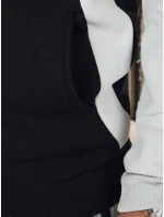 Pánská mikina na zip se stojáčkem černá FashionStreet BX5909