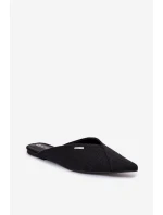 Dámské pantofle s špičatými nosy Big Star RR274210 Černé Dámské pantofle s špičatými nosy Big Star RR274210 Černé