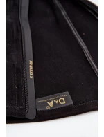 Dámské kozačky na klínku s ozdobnou mašlí D&A JC52-828 Černé