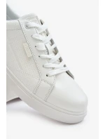 Pánské Tenisky Z Eko Kůže Big Star Hi-Poly System Bílé