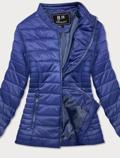 Světle modrá tenká dámská bunda se stojáčkem (BH-2006)